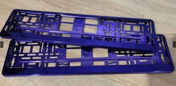 Ramka pod tablice rejestracyjnej 2 szt / chrom kolor do wyboru