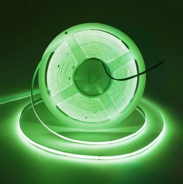 TAŚMA LED COB 12V LINIA ŚWIATŁA 320 ZIELONA 1M.