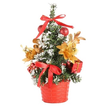 christmas Ornaments,Desktop Mini Bowknot Red