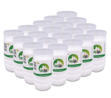 ZNICZE PARAFINOWE WKŁADY 2 DNI 48h ECO LIGHT 20 sz
