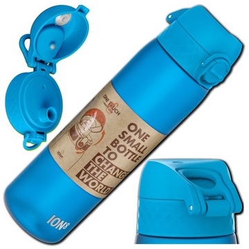 BIDON BUTELKA NA WODĘ ION8 500 ml Z ATESTEM BLUE NIEBIESKI