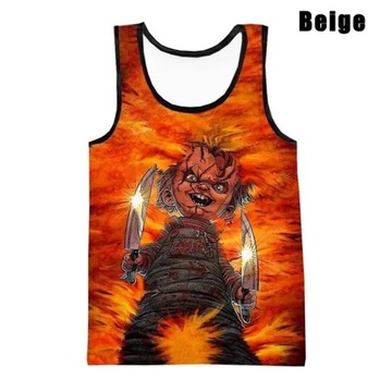 Koszulka bez rękawów 3D Print Anime Chucky Tank
