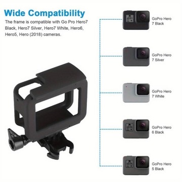 Ramka Obudowa Frame Mount do GoPro 5 6 7 Black