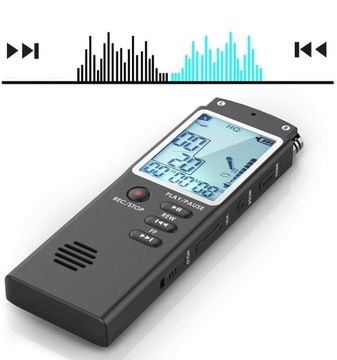 MP3-ПЛЕЕР 16 ГБ диктофон + НАУШНИКИ ЦИФРОВОЙ диктофон