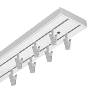 SZYNA SUFITOWA ELEGANCE PCV PODWÓJNA 360 cm KPL + ŻABKI