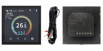 Обогрев комнатного термостата с фольгой и нагревательным ковриком - польское меню - с WIFI