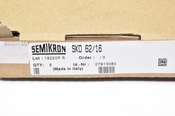 SEMIKRON SKD 62/16, SEMIPONT, Силовые мостовые выпрямители (1 шт. = 8 шт.)