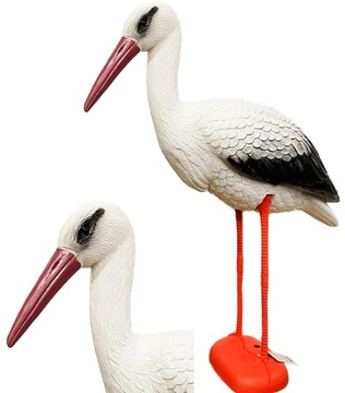 WIELKA FIGURA FIGURKA BOCIAN OGRODOWA XXL