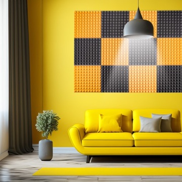 Акустическая звукоизоляционная пена Yellow Pyramid 5 см акустическая стеновая панель