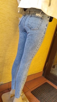 SPODNIE Jeans damskie klasyczne lato jasne ciemne