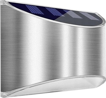 duża TABLICZKA ADRESOWA dibond srebrna nr domu adres 40x30 lampka solarna