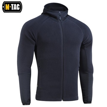 BLUZA MĘSKA ROZPINANA POLAR HOODIE POLARTEC SPORT M-TAC DARK NAVY BLUE L