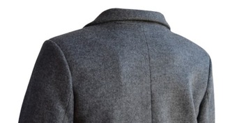 МУЖСКОЕ КЛАССИЧЕСКОЕ СЕРОЕ ПАЛЬТО FUNK'N'SOUL РАЗМЕР: M ТОВАР: PL