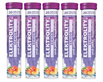 Elektrolity Senior 5 x 20 tabletek musujących MBM