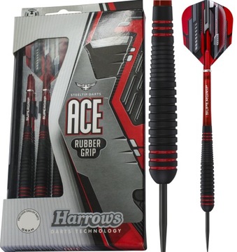 Lotki Rzutki Dart HARROWS ACE Gumowy Chwyt 20g