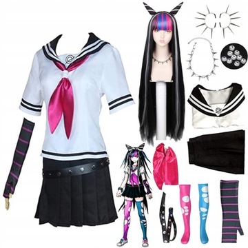 Ibuki mioda Danganronpa Cosplay Kostium PerukaM