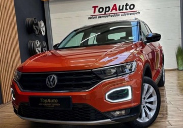 Volkswagen T-Roc I SUV 1.5 TSI ACT 150KM 2019 Volkswagen T-Roc 1.5TSI 150KM bezwypadkowy DSG VIRTUAL FULL LED KAMERA