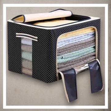 КРЫШКА-ОРГАНИЗАТОР КОНТЕЙНЕР ДЛЯ ПОСТЕЛЬНОГО ОДЕЖДЫ ОДЕЯЛЬНОЕ ОДЕЯЛО 40Х30Х20 24Л