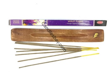 Kadzidełka długie Krishan VIOLET FLAME 8szt