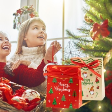 Рождественский календарик Рождественские мешочки Адвент обратный отсчет DIY коробки