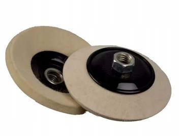 Dysk polerski skośny 100mm grubość 10mm krążek z filcu 100% wełna gwint M14