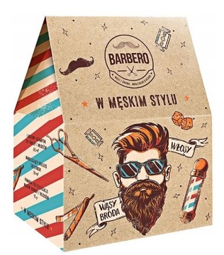 Barbero Zestaw Kosmetyków dla Mężczyzn -olejek, pomada, szampon Barber SPA