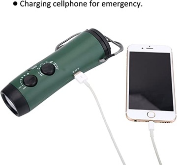 Dynamo Flashnight Latarka na korbę LED+ Radio AM/F