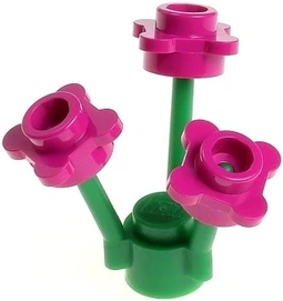 LEGO C. Róż Kwiatek Roślina 33291 Dark Pink Flower