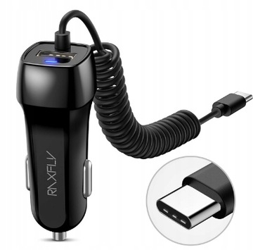 ładowarka samochodowa led z usb Huawei
