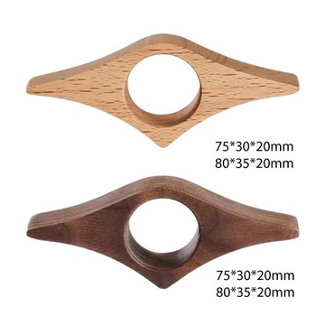 Деревянная подставка для книг ручной работы, стиль A - черная S, 20 мм