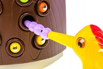 МАГНИТНАЯ ИГРА КОРМИТЬ ПТИЦУ МОНТЕССОРИ ВУДПЕПЕЛЕ 12 ЧЕРВЕЙ В ПОДАРОК