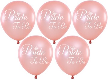 ШАРЫ ДЛЯ ВЕЧЕРИНКИ BRIDE TO BE BALLOWN из РОЗОВОГО ЗОЛОТА 5 шт.