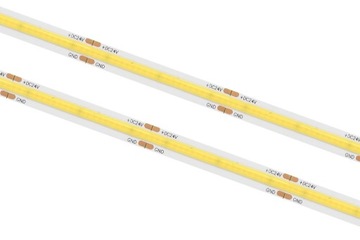 1m TAŚMA analogowa PASEK LED COB NEON BIAŁY CIEPŁY 15W 24V