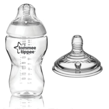 TOMMEE TIPPEE BUTELKA 340 ML + SMOCZEK 6M+