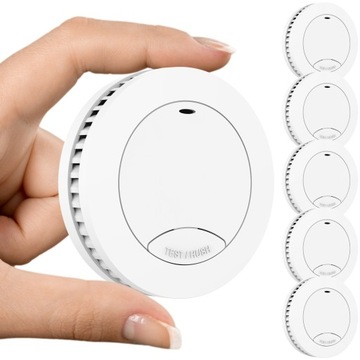 Aroha Mini Smoke Detector z baterią o żywotności 10 lat - zestaw 5 szt.
