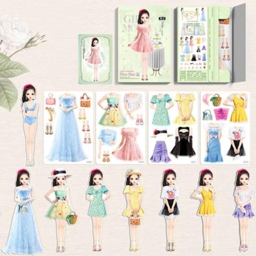 soputry Magnetic Dress Up Baby, Magnetic Princess Dress Up Paper DollA