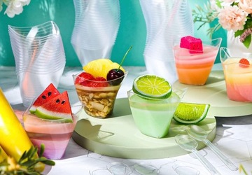 Pucharki do deserów ADMIRAL pojemniki do przekąsek wielorazowe 100ml 24szt