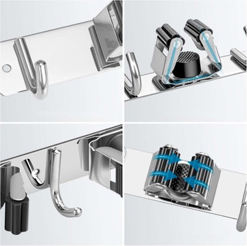 НАСТЕННАЯ ВЕШАЛКА ДЕРЖАТЕЛЬ ДЛЯ САДОВЫХ ИНСТРУМЕНТОВ МЕТЛЫ ШВАБРЫ ГРАБЛИ ПАЛЯКИ