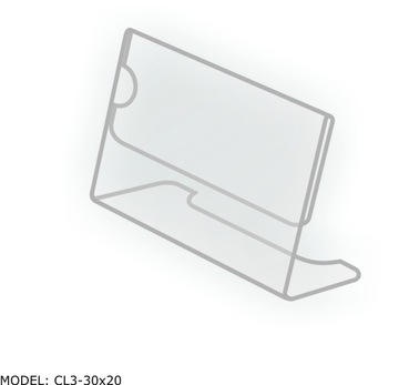 Cenówka CL3 z plexi, Stojak na cenę towaru 30/20
