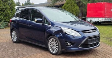 Ford C-MAX II Minivan 1.6 EcoBoost 150KM 2012 FORD C-MAX Titanium 1.6 Benzyna 150KM DELIKATNIE USZKODZONY F. MARŻA!