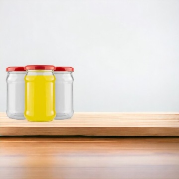 БАНКА 315 мл СТЕКЛЯННАЯ БАНКА ДЛЯ ПРИГОТОВЛЕНИЙ МЕДОВОГО ВАРЕНИЯ С КРЫШКОЙ (120 шт.)