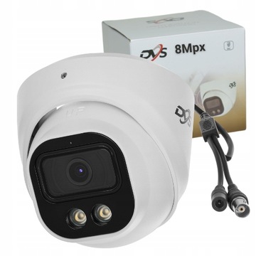 KAMERA ANALOGOWA 8MPX 4K KOPUŁKOWA ZEWNĘTRZNA DOŚWIETLENIE DUAL LED DVS