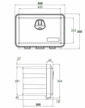 Ящик для инструментов для эвакуатора Daken Just 500 Bus Tir