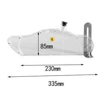 Профессиональный прозрачный чехол для настольной пилы диаметром 9 дюймов.