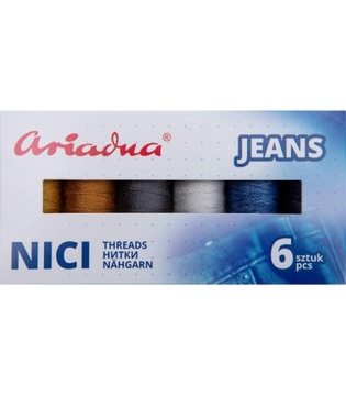 Zestaw nici do Jeansu Talia 30 - Nici Ariadna