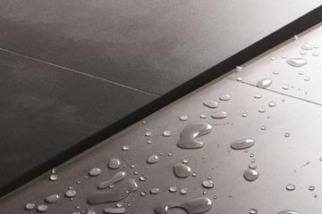 Откос для душа 100CM MAT BLACK Левый - REA