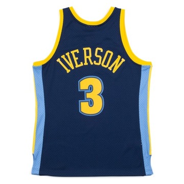 Футболка Mitchell & Ness NUGGETS ALLEN IVERSON DENVER NUGGETS СИНЯЯ - L