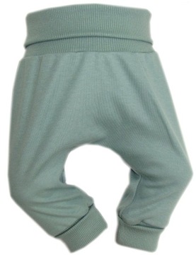 PÓŁŚPIOCHY BEZ STÓP SPODNIE BAGGY 56 SEA GREEN /98