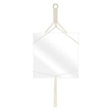 Lustro dekoracyjne ścienne boho frędzle 60 cm