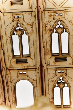 Набор из 3-х зданий, игровая площадка (28мм)